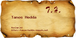 Tanos Hedda névjegykártya